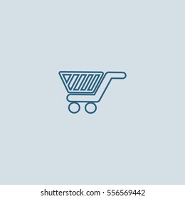 basket, trolley, vector