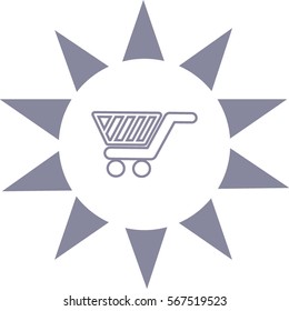basket, trolley, vector