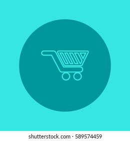 basket, trolley, vector