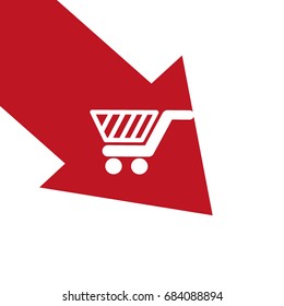 basket, trolley, vector