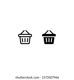 Basket use at Picnic Icon, Vector