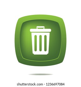 Basket vector button, web design element