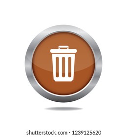 Basket vector button, web design element