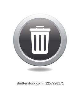 Basket vector button, web design element