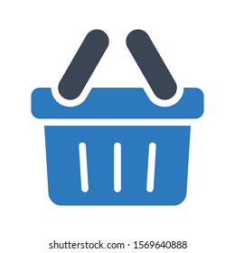 basket vector glyph colour icon 