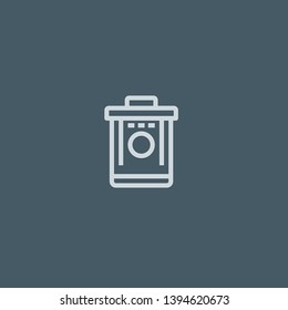 Basket vector icon. Basket concept stroke symbol design. Thin graphic elements vector illustration, outline pattern for your web site design, logo, UI. EPS 10.