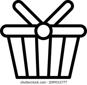 Basket Vector Icon Desing Illustration