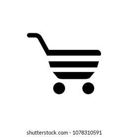basket vector icon. Illustration isolated for graphic and web design