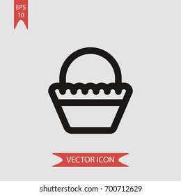 Basket vector icon illustration symbol