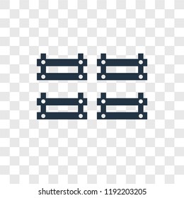 Basket vector icon isolated on transparent background, Basket transparency logo concept