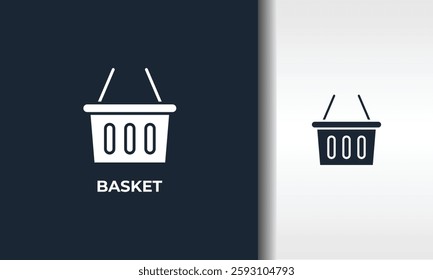 Basket Vector, Icon Or Logo Sign Isolated Symbol Illustration