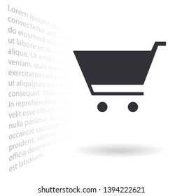Basket vector icon . Lorem Ipsum Illustration design