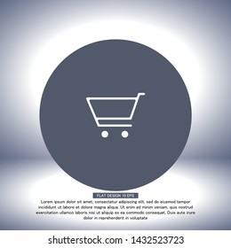 Basket vector icon . Lorem Ipsum Illustration design