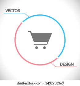 Basket vector icon . Lorem Ipsum Illustration design