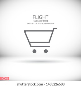 Basket vector icon . Lorem Ipsum Illustration design