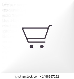 Basket vector icon . Lorem Ipsum Illustration design