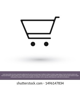 Basket vector icon . Lorem Ipsum Illustration design