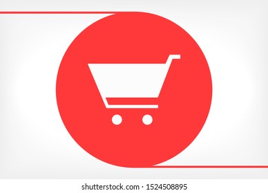 Basket vector icon . Lorem Ipsum Illustration design