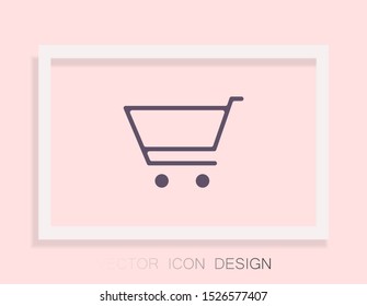 Basket vector icon . Lorem Ipsum Illustration design