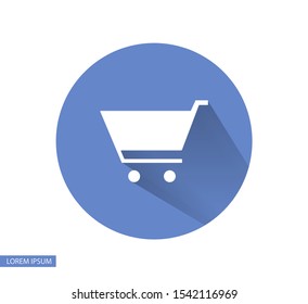 Basket vector icon . Lorem Ipsum Illustration design