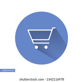 Basket vector icon . Lorem Ipsum Illustration design