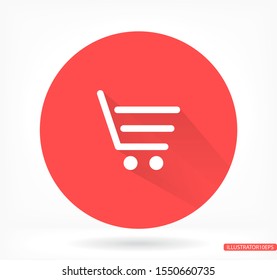 Basket   vector icon , lorem ipsum Flat design