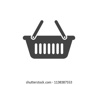 Basket vector icon, Shopping Sign Online shop or e-shop concept