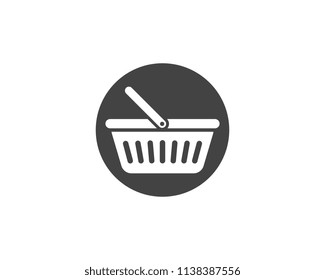 Basket vector icon, Shopping Sign Online shop or e-shop concept