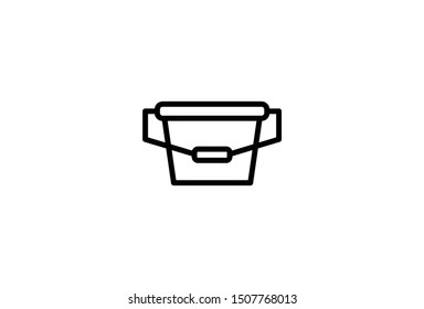 Basket vector icon, Shopping Sign isolated on white background. Online shop or e-shop concept. Flat design style , simple design