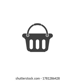 Basket vector icon, Shopping Sign Online shop or e-shop concept