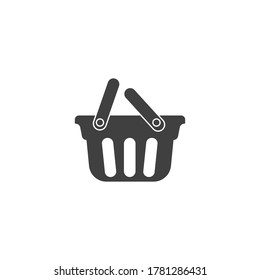 Basket vector icon, Shopping Sign Online shop or e-shop concept