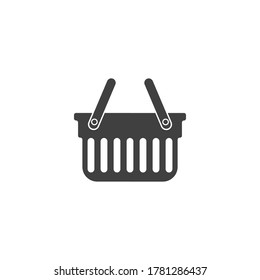 Basket vector icon, Shopping Sign Online shop or e-shop concept