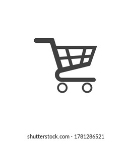 Basket vector icon, Shopping Sign Online shop or e-shop concept