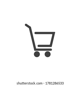 Basket vector icon, Shopping Sign Online shop or e-shop concept