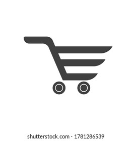 Basket vector icon, Shopping Sign Online shop or e-shop concept