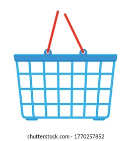Basket vector icon.Cartoon vector icon isolated on white background basket.