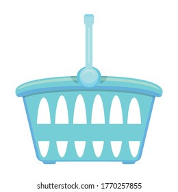 Basket vector icon.Cartoon vector icon isolated on white background basket.