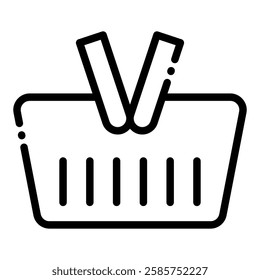 Basket vector illustration icon for your business needs