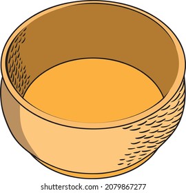 basket  vector illustration isolated on white background