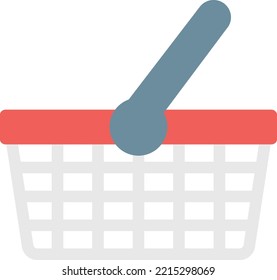 cesta   Ilustración vectorial en un fondo transparente. Símbolos de calidad superior. Iconos vectoriales de color de línea para el concepto y el diseño gráfico.