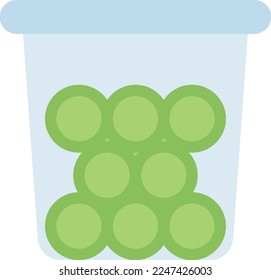 basket Vector illustration on a transparent background. Premium quality symmbols. Line Color vector icons for concept and graphic design. 
