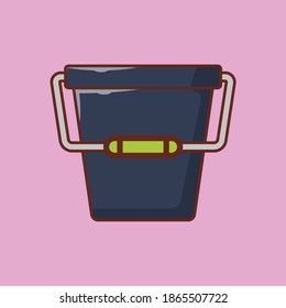 basket vector line flat icon