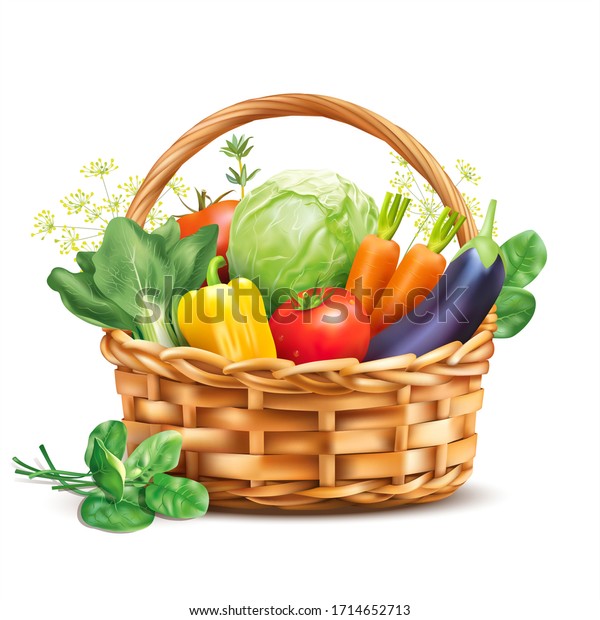 25,615 Basket Of Vegetables Stock Vectors, Images & Vector Art ...