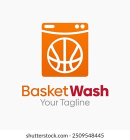 Basket Wash Logo Design Template. Good for Business, Agency, Community and Organization