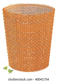 Basket  wattled vector illustration.