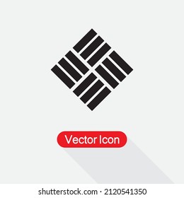 Ilustración vectorial del patrón de la banda de onda de la cesta Eps10