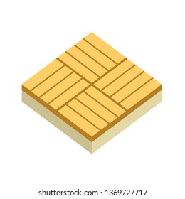 Basket weave bond pattern vector icon. For paving floor material i.e. parquet wood, tile. And stone, cobblestone, brick, concrete block for landscape i.e. garden, road, driveway, patio, walkway.