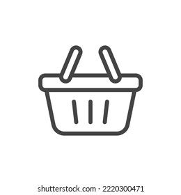 basket web store symbol icon market illustration vector