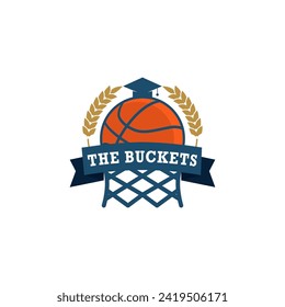 Basketball Academy logo design icon element vector