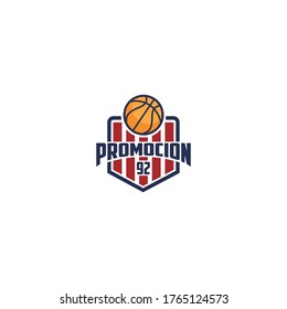 Basketball Academy Logo Design Vector
